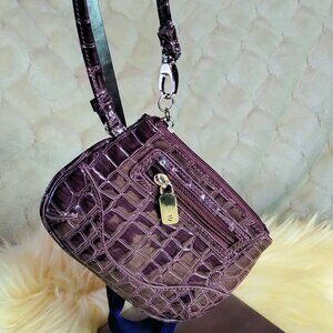 NY&C Purple Reptile Wristlet